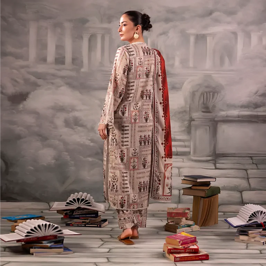 Digital Printed Lawn 3PC-ZR004