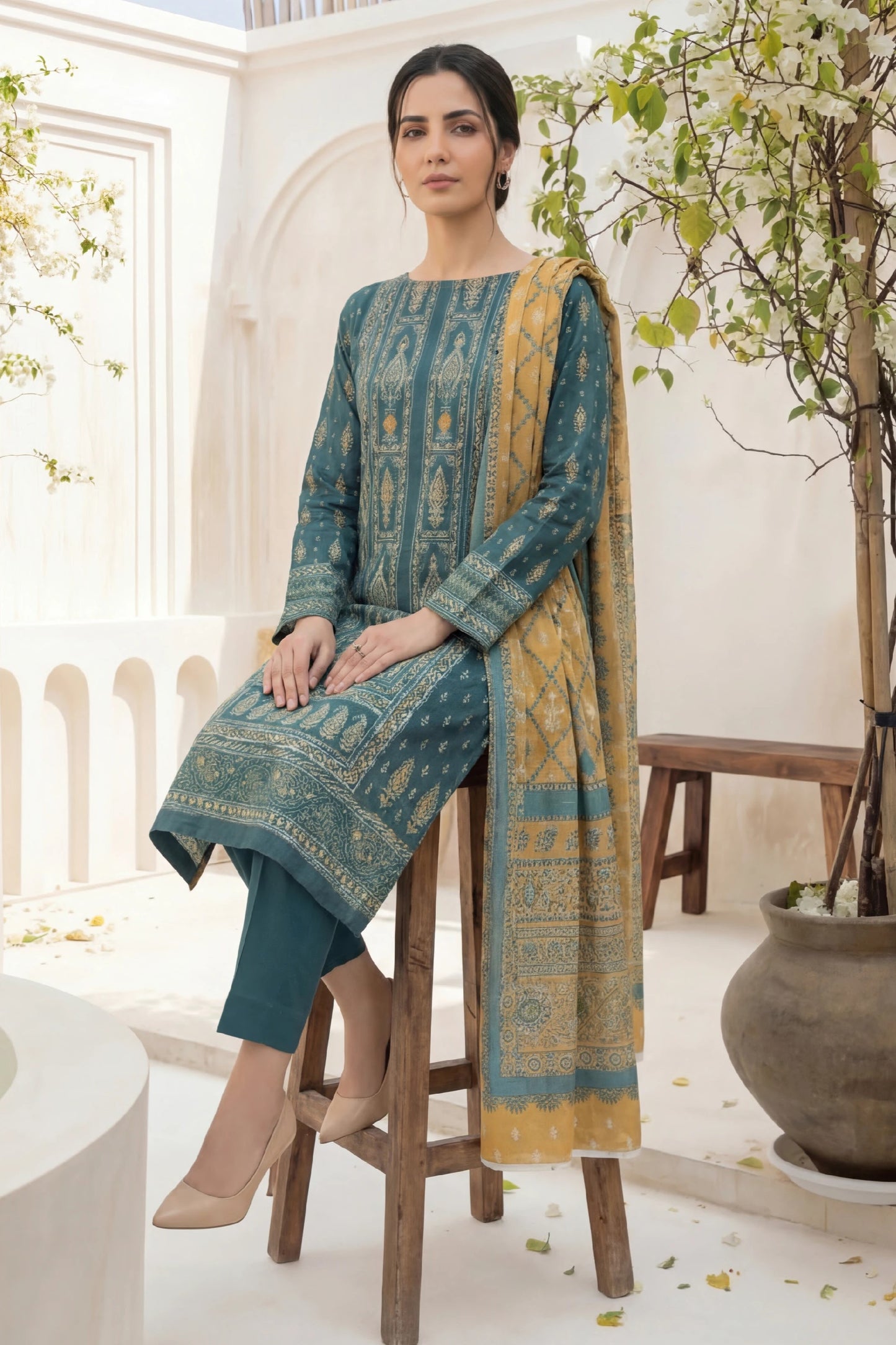 Printed Lawn 3PC-ZR033