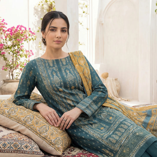 Printed Lawn 3PC-ZR033
