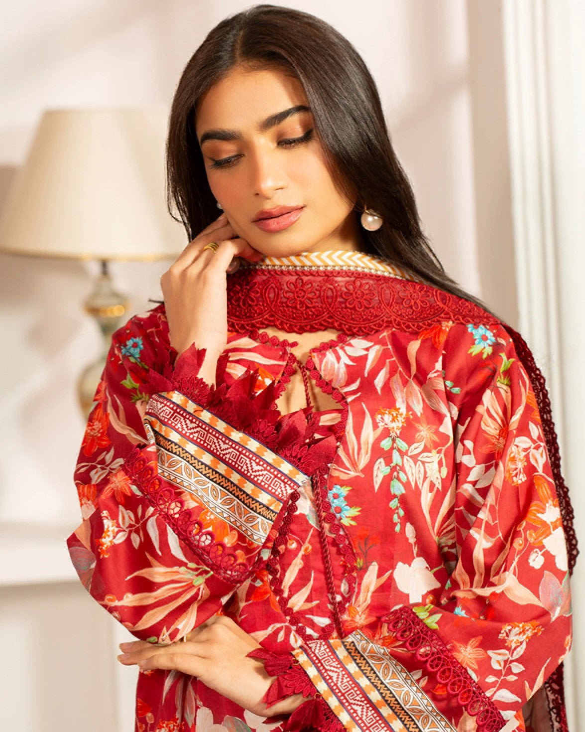 Premium Printed Lawn 3PC Suit-ZR012