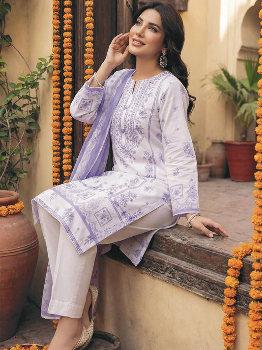 Printed Lawn 3PC-ZR043