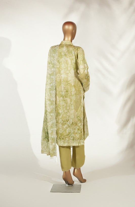 Embroidered Lawn 3PC Suit-ZR061