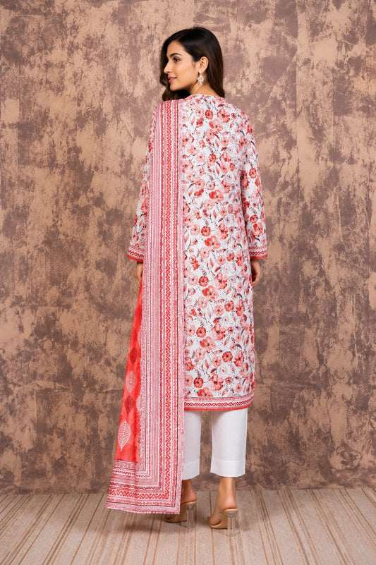 Printed Lawn 3PC Suit | Unstitched-ZR209