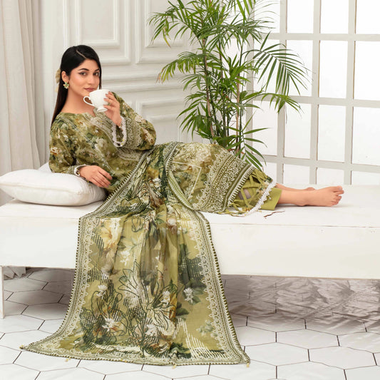 Digital Printed Lawn 3PC-ZR167