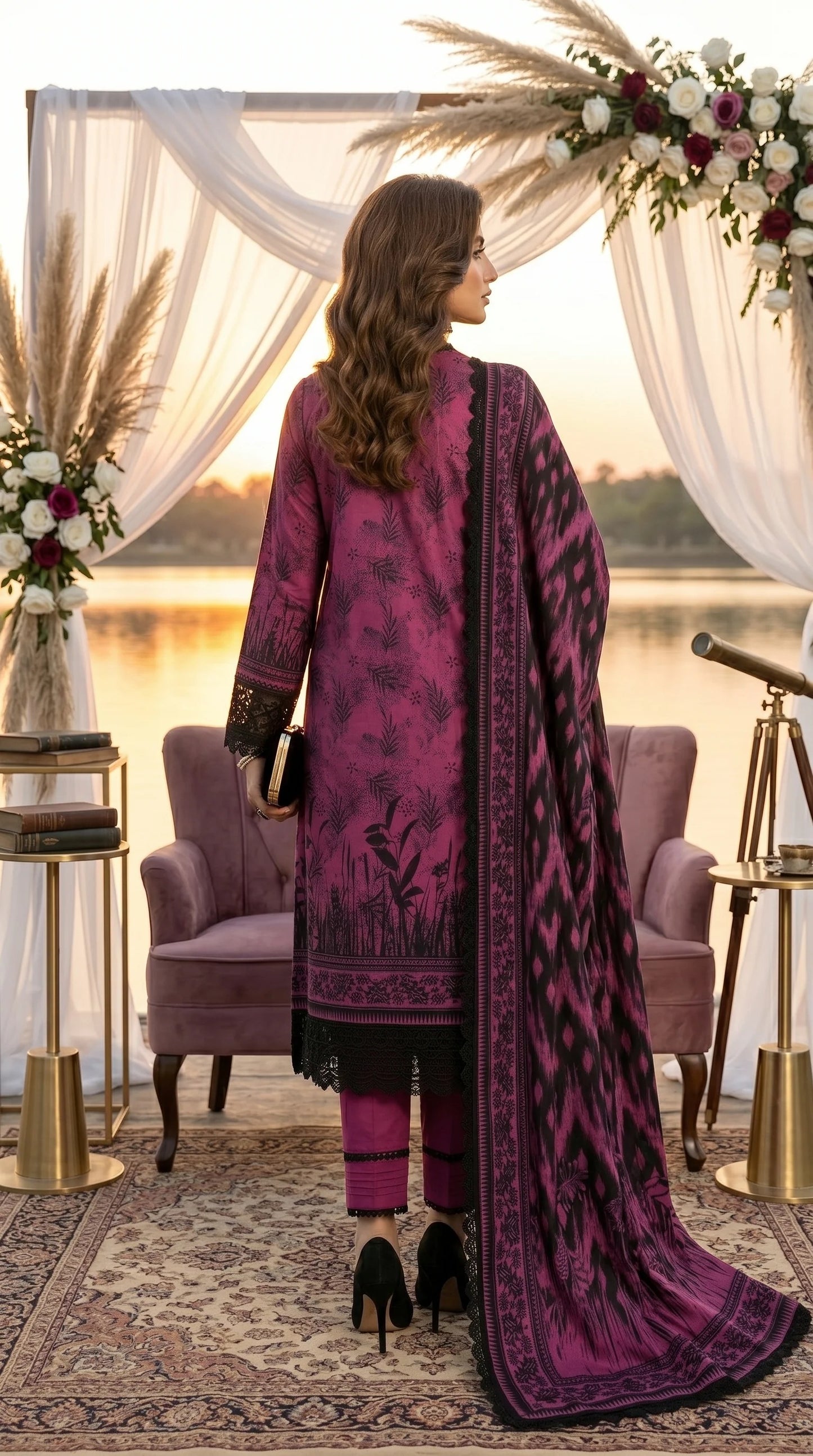 Printed Lawn Unstitched 3PC-ZR207