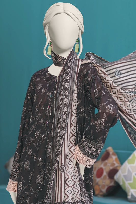 Printed Lawn 3PC Suit-ZR081
