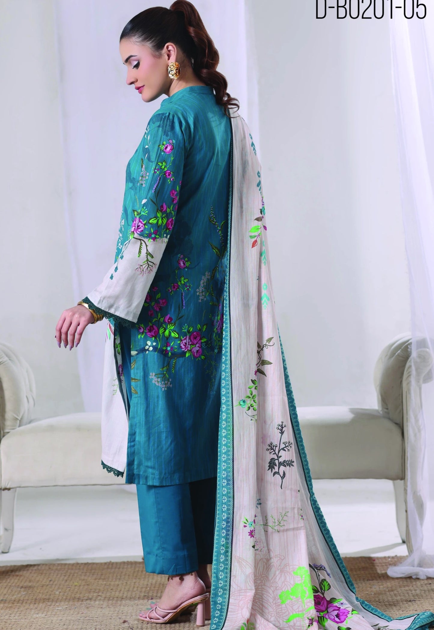 Digital Printed Lawn 3PC-ZR184