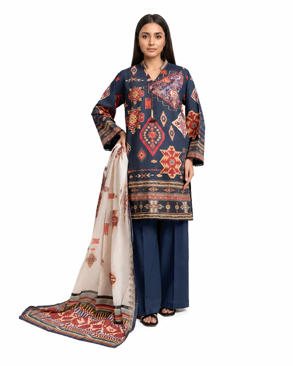 Printed Lawn 3PC | Unstitched-ZR240