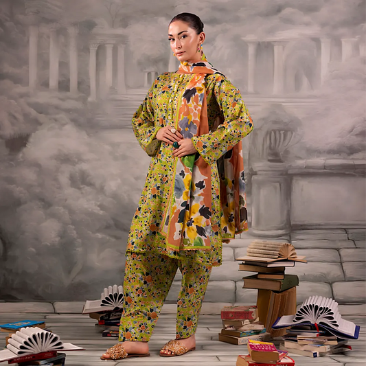 Digital Printed Lawn 3PC-ZR006