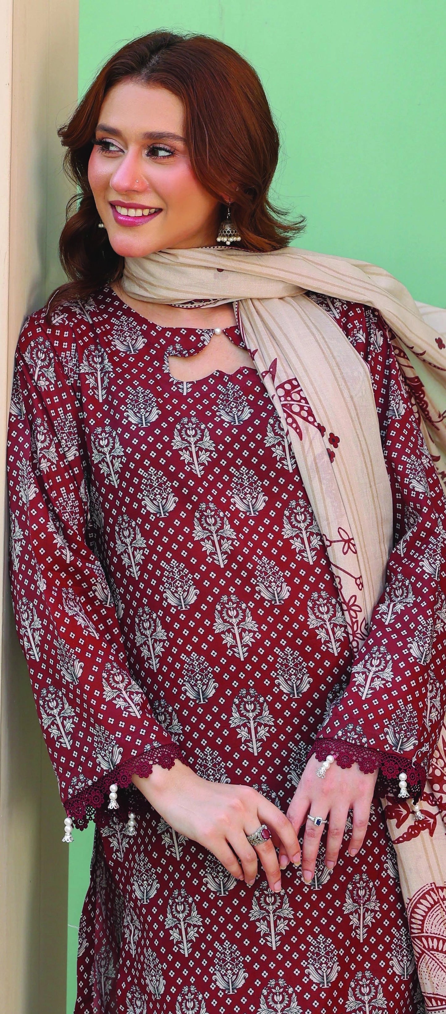 Printed Lawn 3PC-Stitched