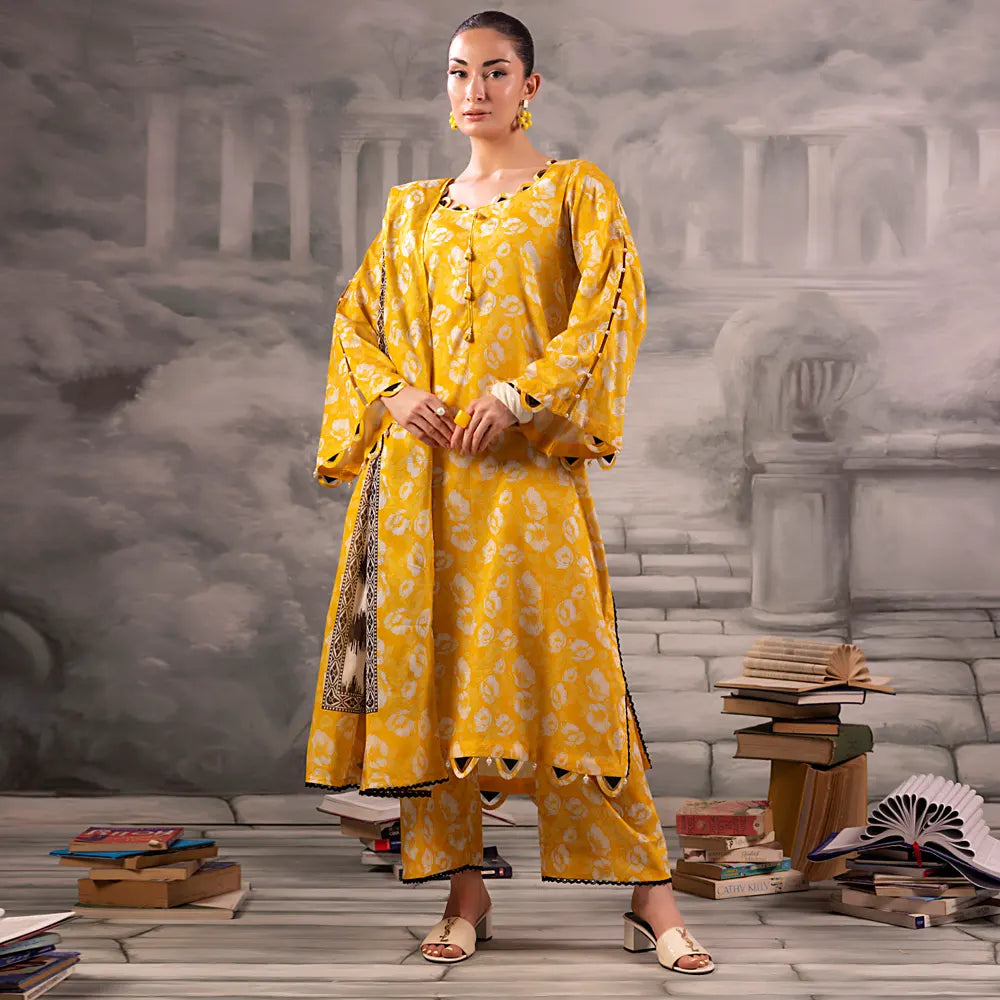 Digital Printed Lawn 3PC-ZR010