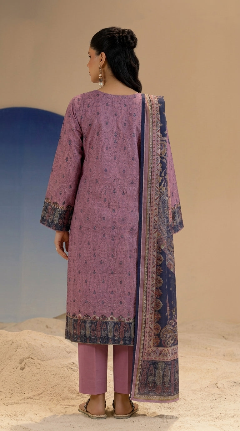 Fancy Printed Lawn 3PC-ZR225