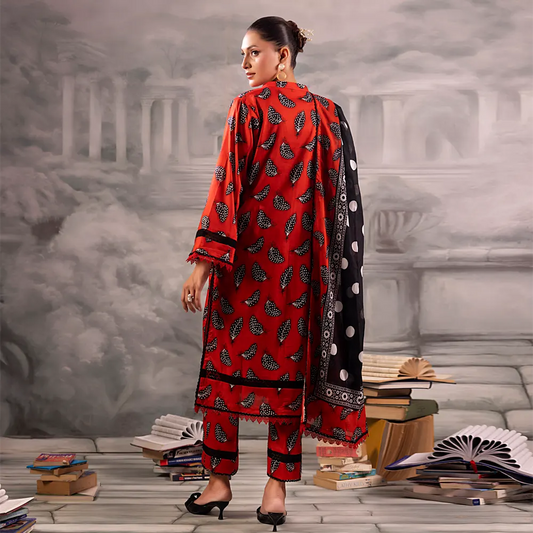 Digital Printed Lawn 3PC-ZR009