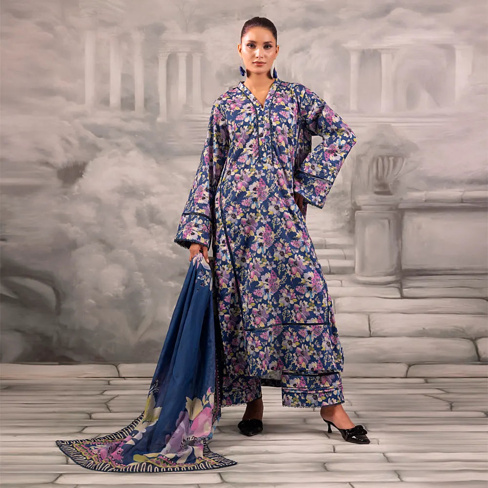 Digital Printed Lawn 3PC-ZR001