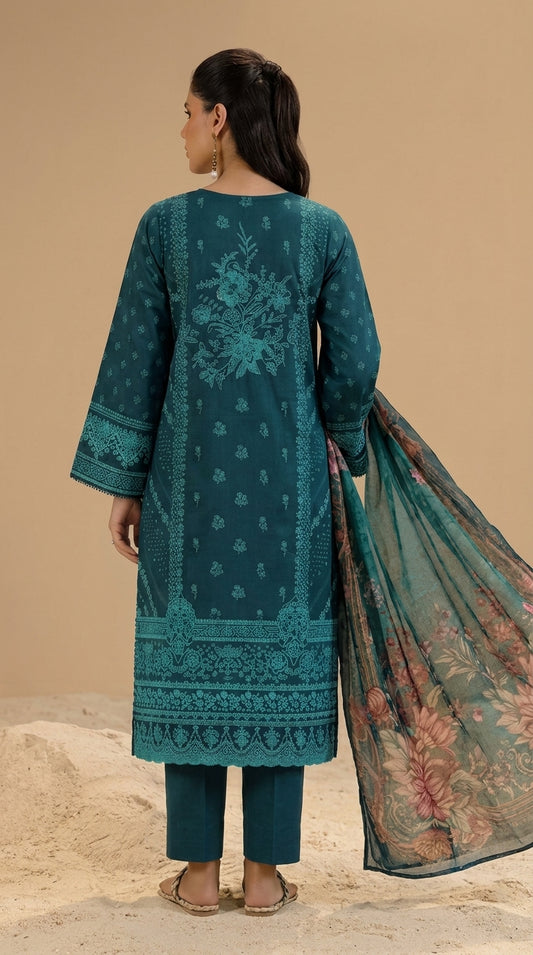 Fancy Printed Lawn 3PC-ZR223