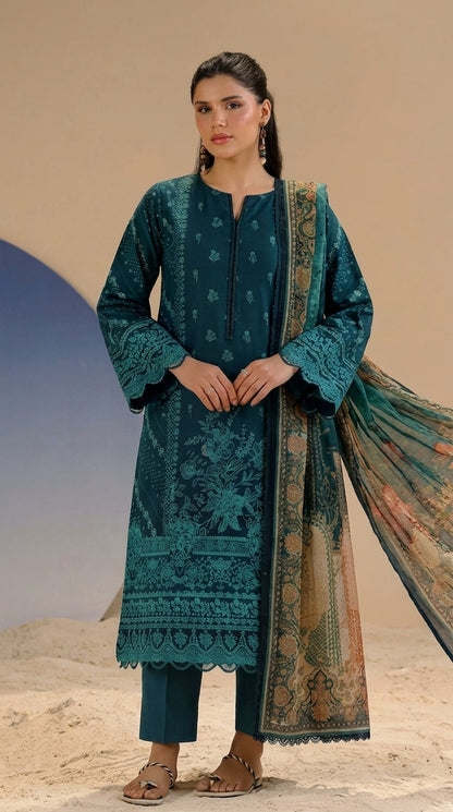 Fancy Printed Lawn 3PC-ZR223