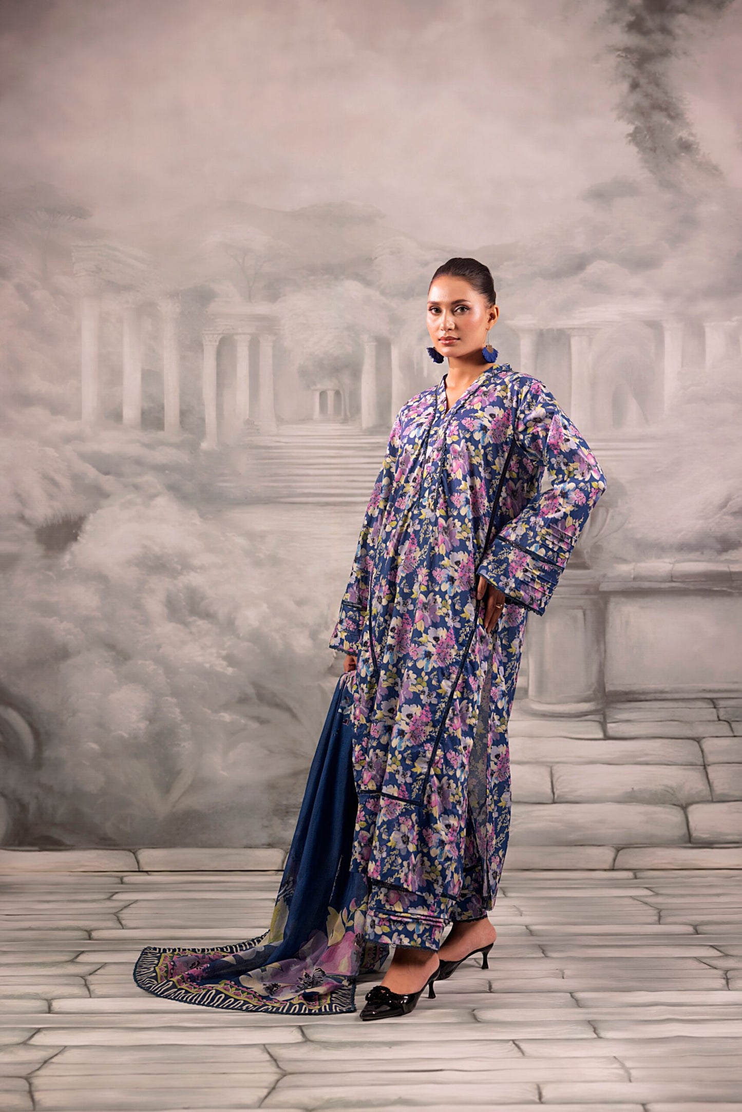 Digital Printed Lawn 3PC-ZR001
