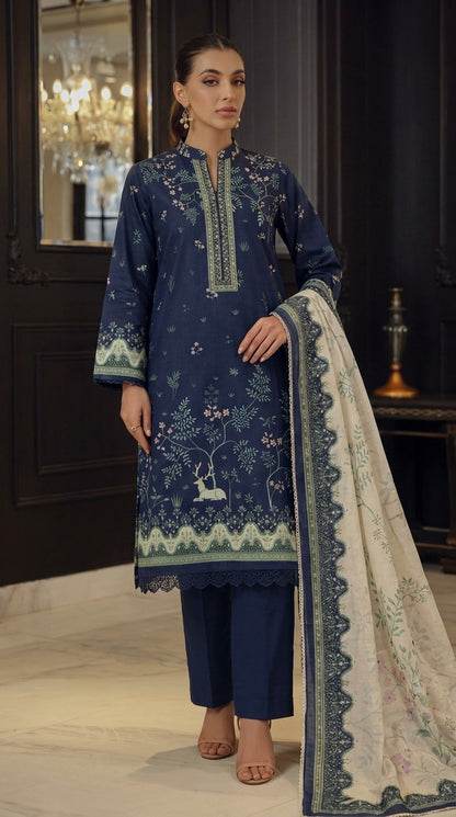 Fancy Printed Lawn 3PC-ZR227