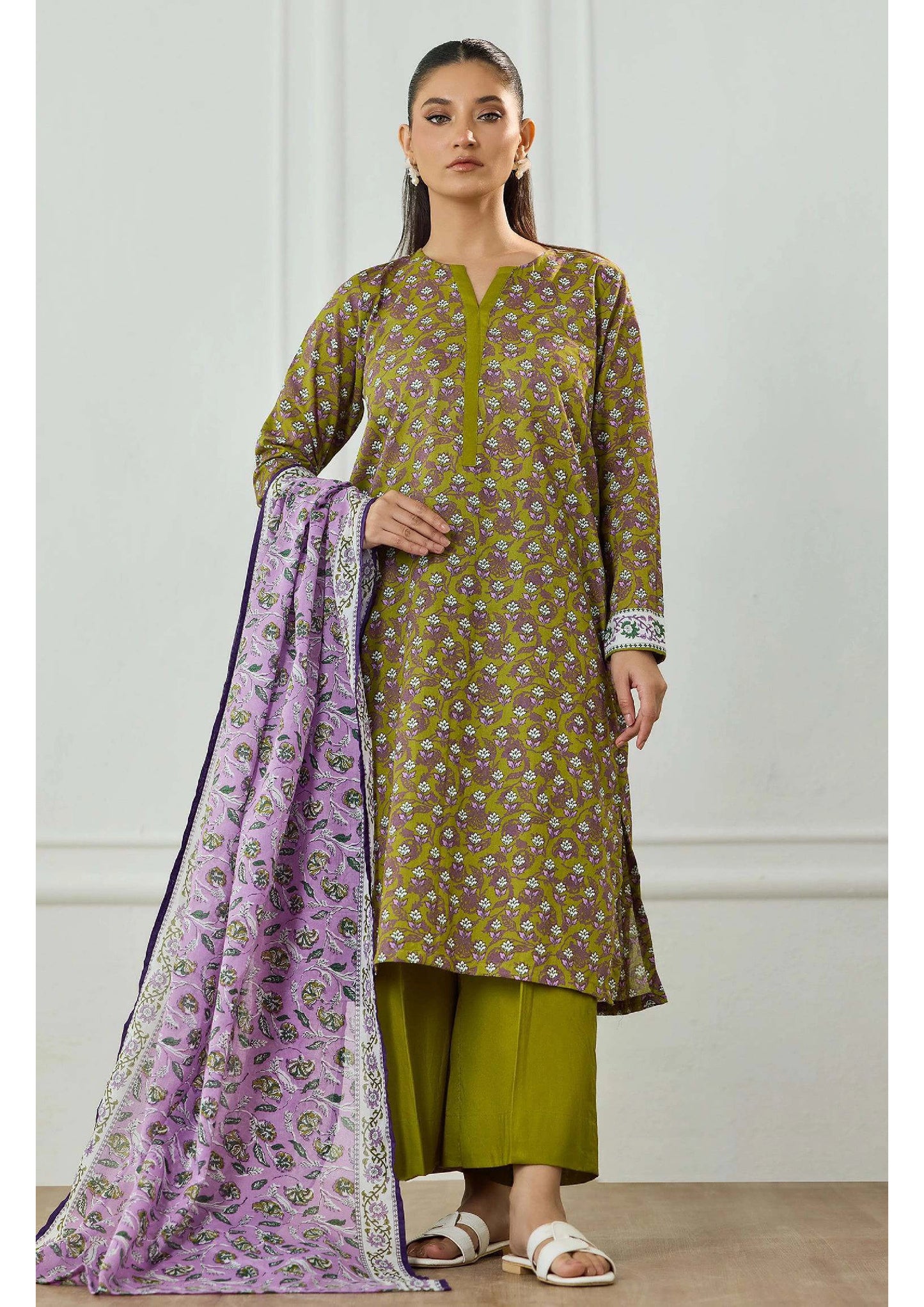 Printed Lawn 3PC | Unstitched-ZR243