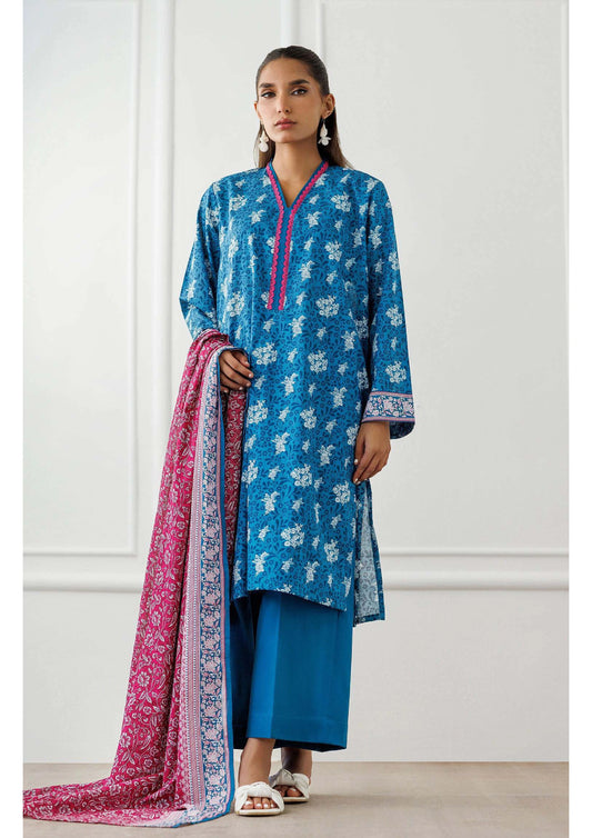 Printed Lawn 3PC | Unstitched-ZR244