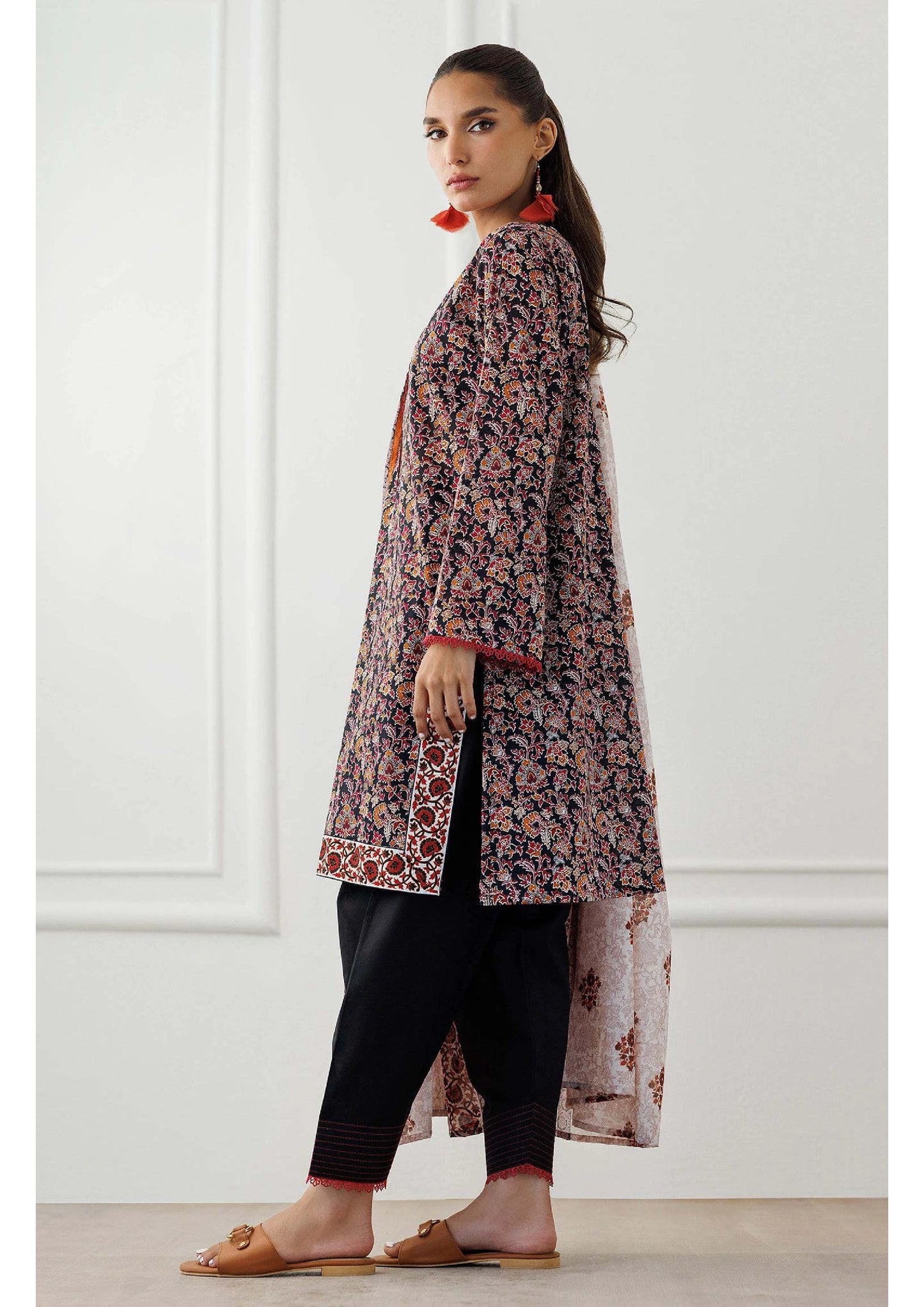 Printed Lawn 3PC | Unstitched-ZR245