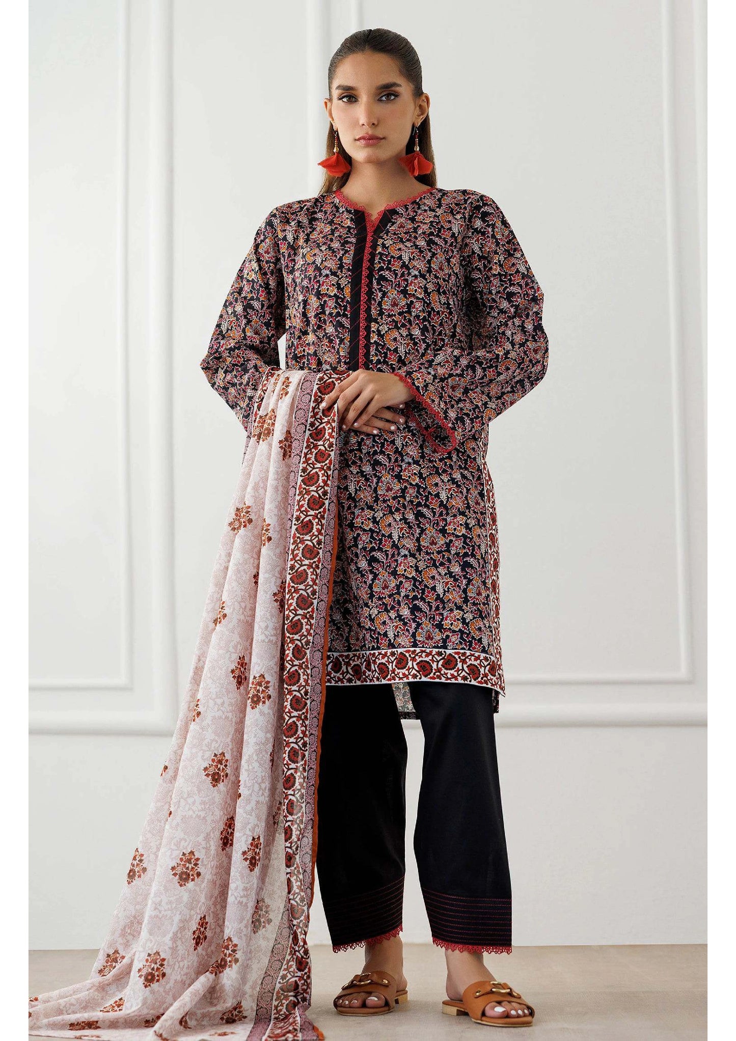 Printed Lawn 3PC | Unstitched-ZR245