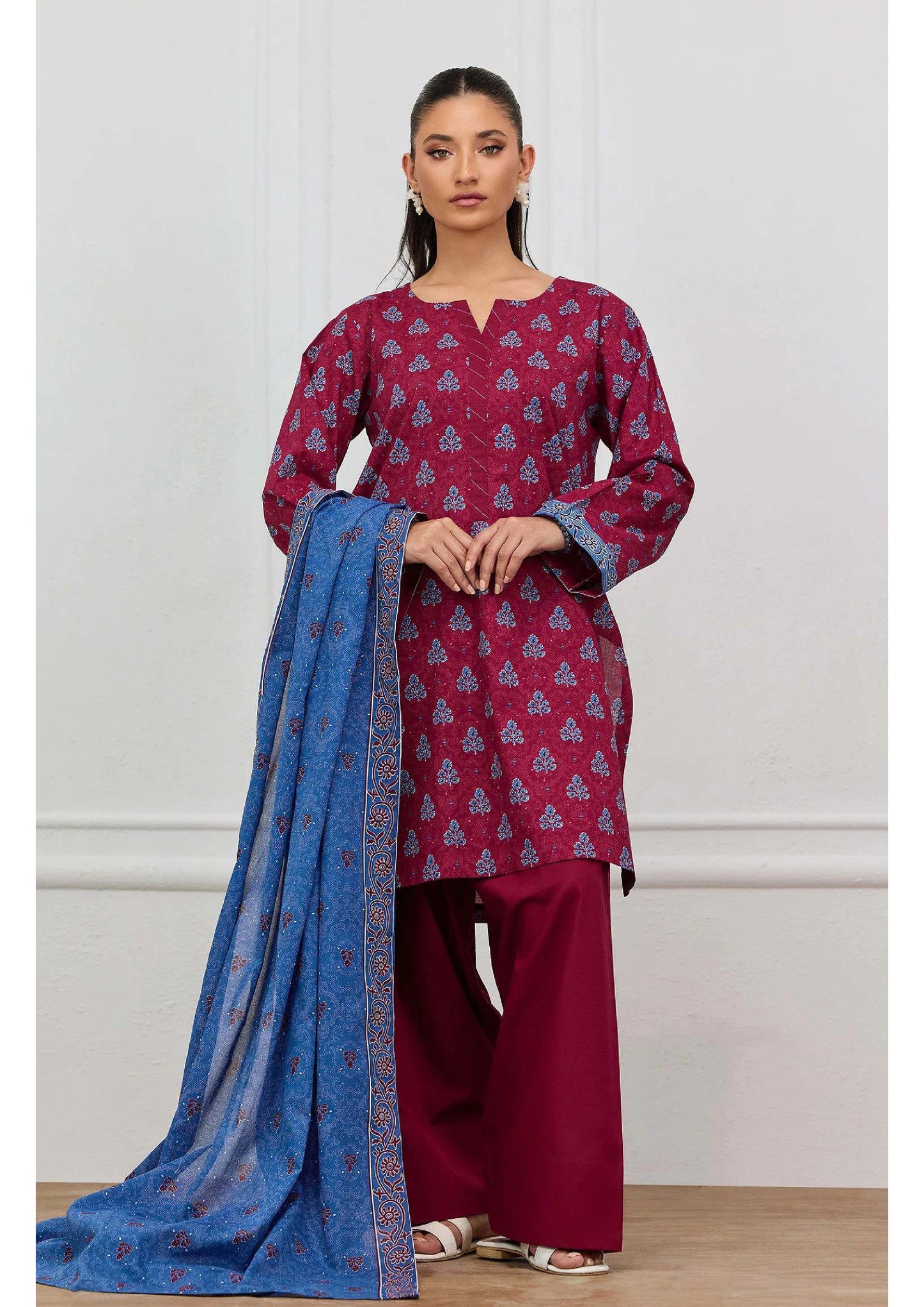 Printed Lawn 3PC | Unstitched-ZR247