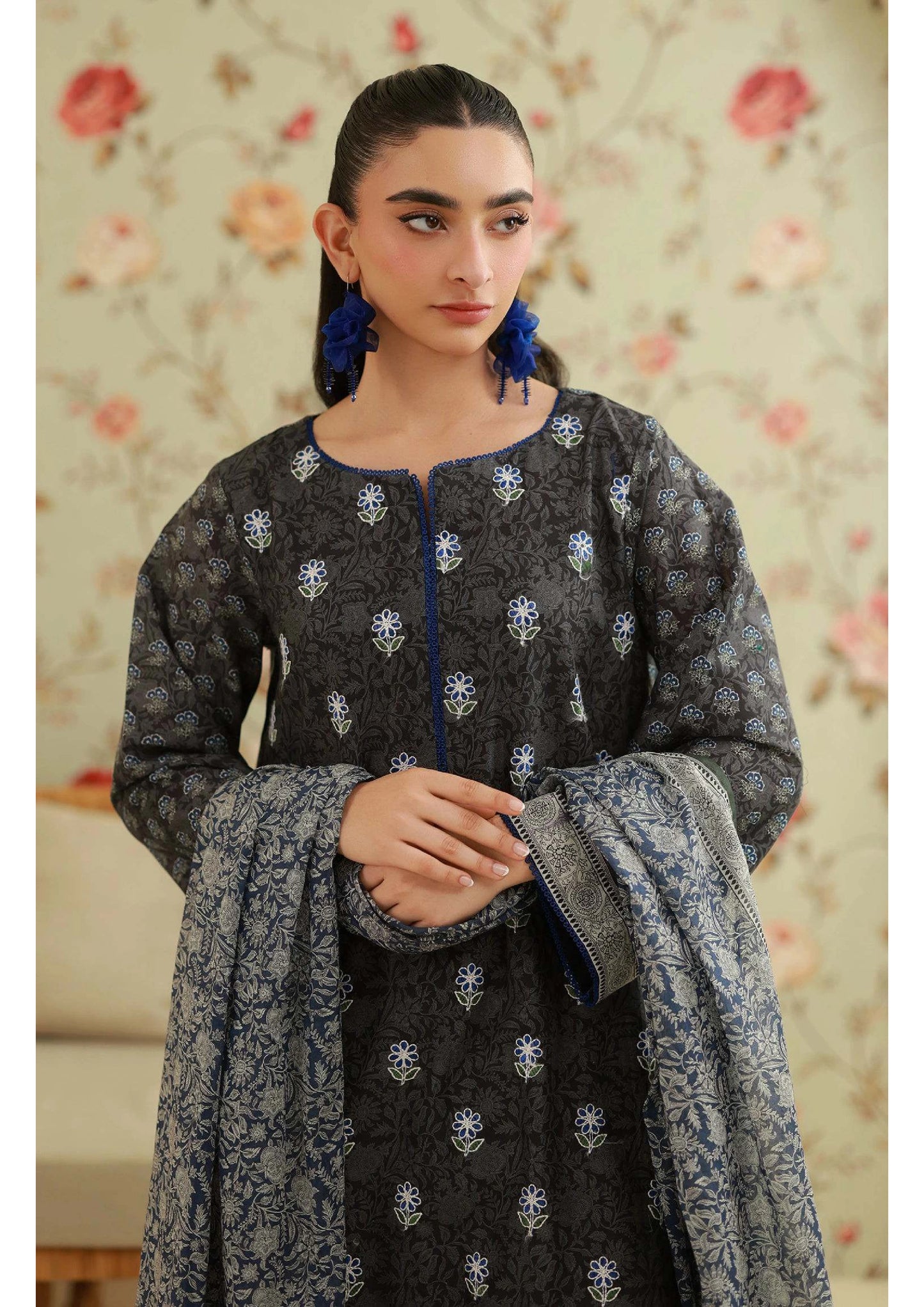 Printed Lawn 3PC | Unstitched-ZR248