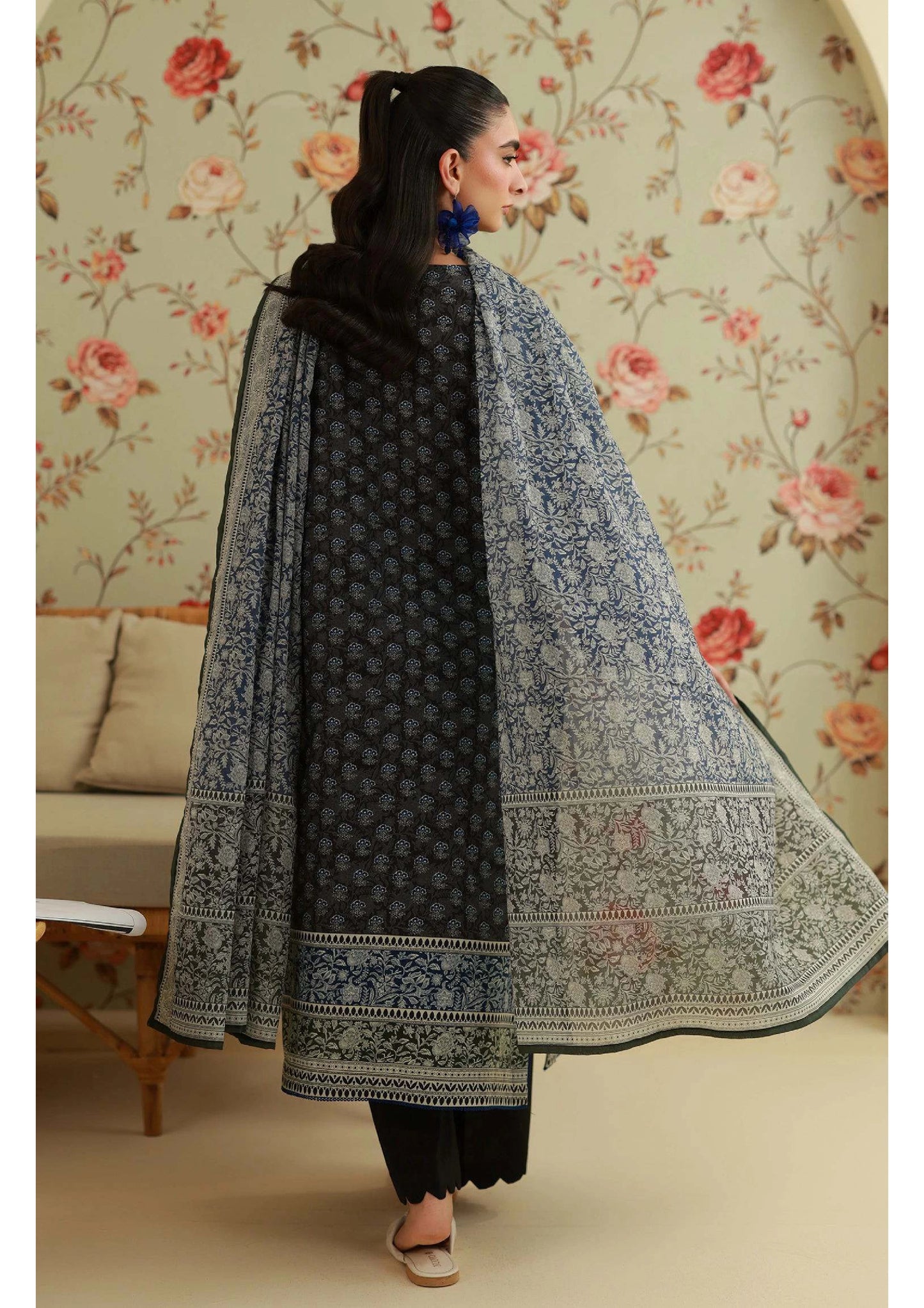 Printed Lawn 3PC | Unstitched-ZR248