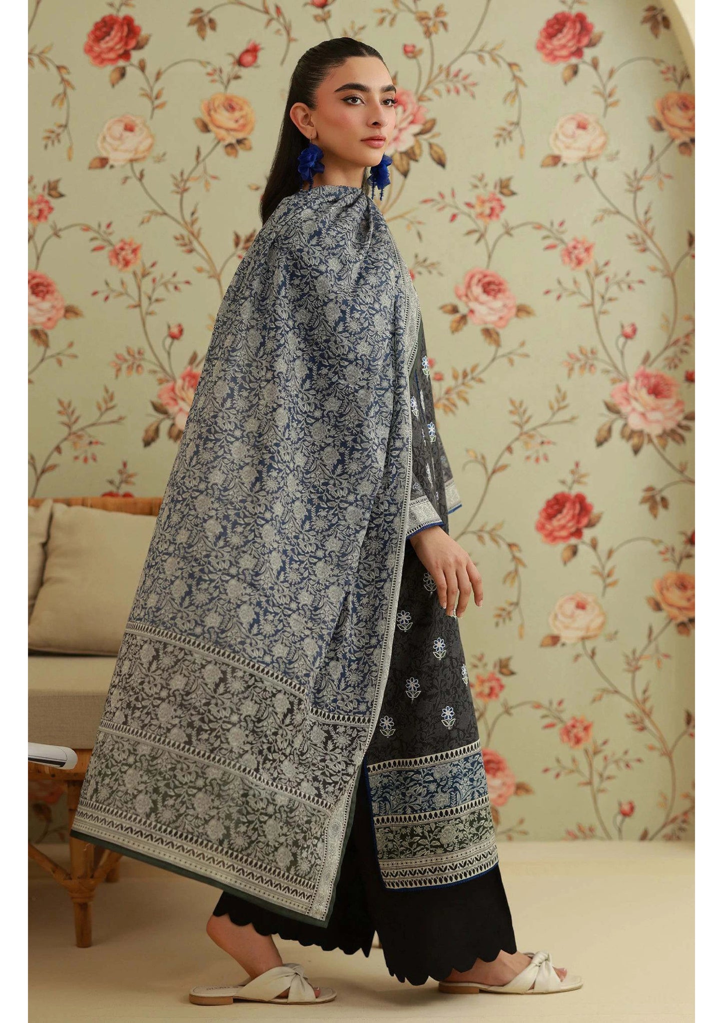 Printed Lawn 3PC | Unstitched-ZR248