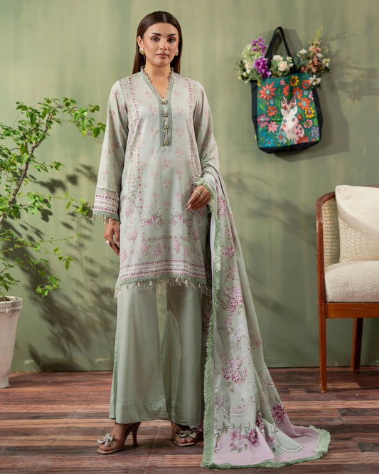 Premium Printed Lawn 3PC-ZR024
