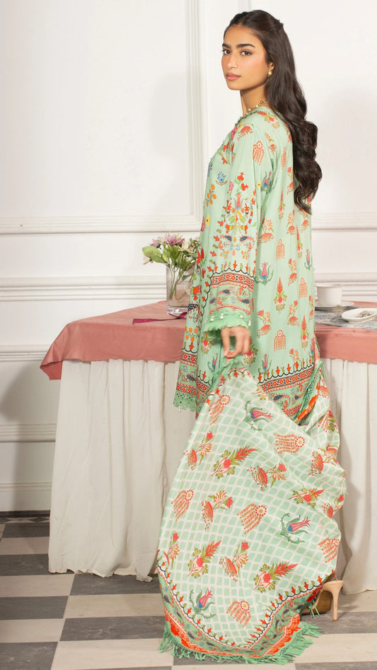 Premium Printed Lawn 3PC Suit-ZR021