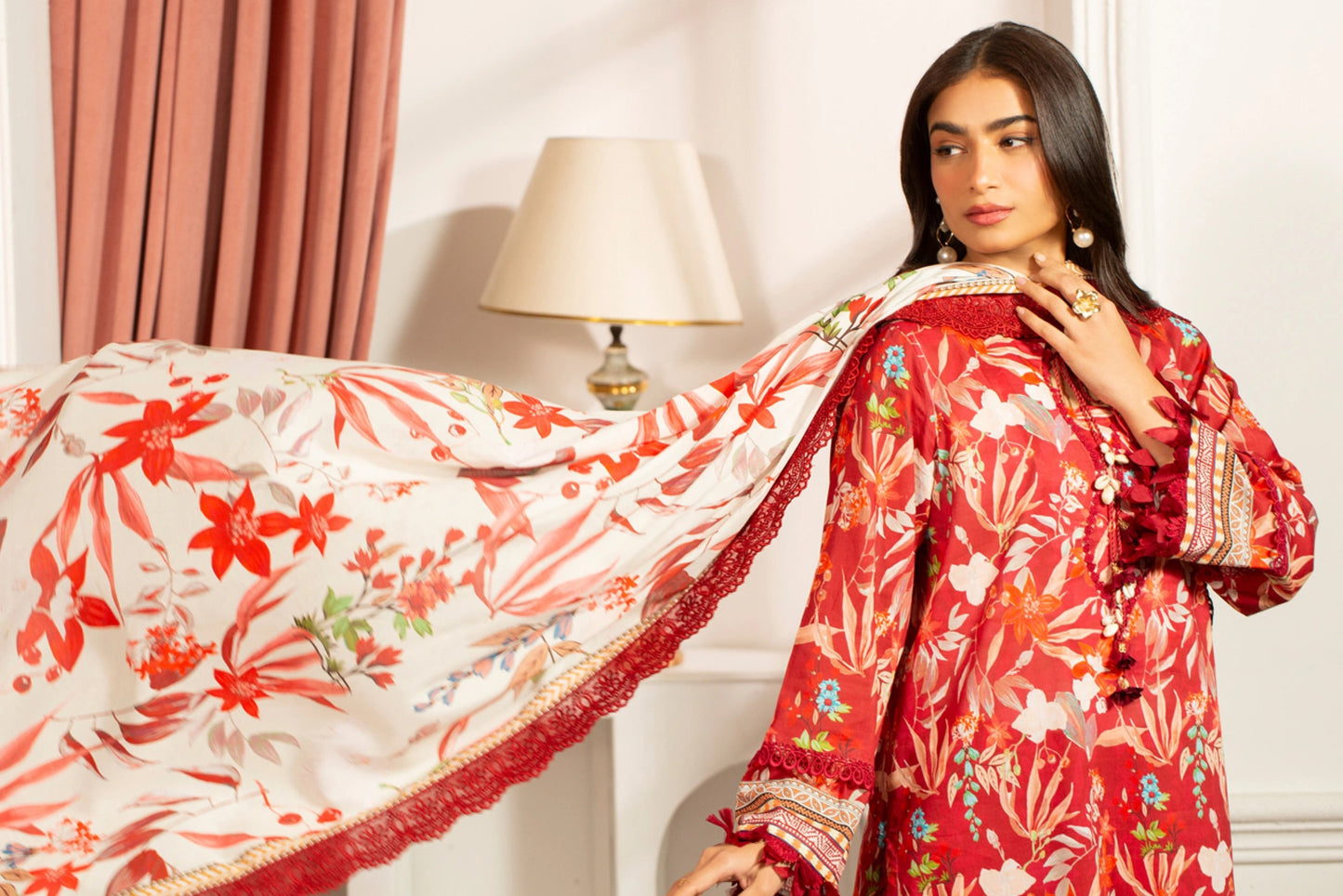 Premium Printed Lawn 3PC Suit-ZR012