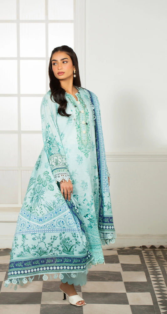 Premium Printed Lawn 3PC Suit-ZR013