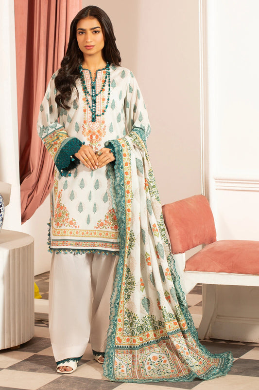 Premium Printed Lawn 3PC Suit-ZR015