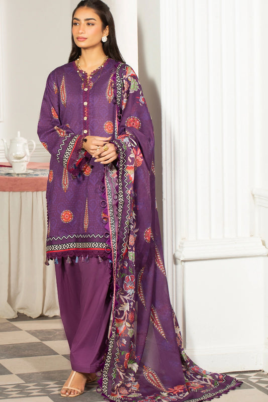 Premium Printed Lawn 3PC Suit-ZR016