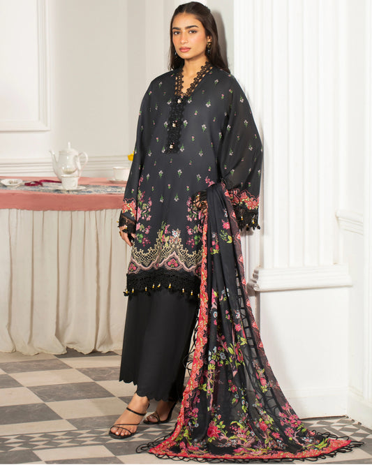 Premium Printed Lawn 3PC Suit-ZR019
