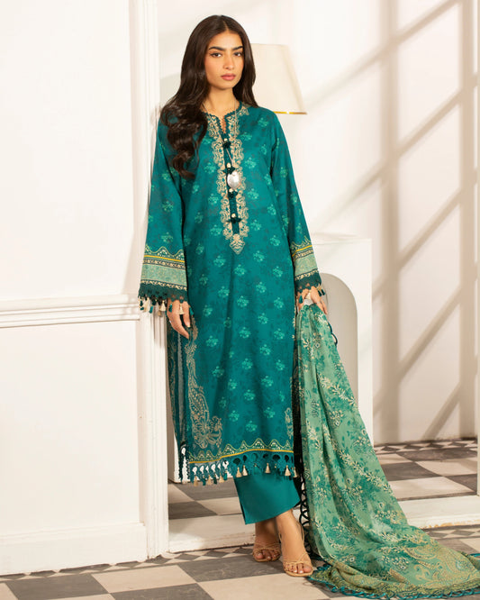 Premium Printed Lawn 3PC Suit-ZR020