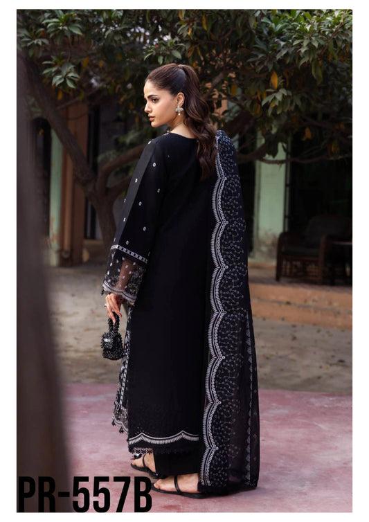 Luxury Embroidered Lawn 3PC-ZR105