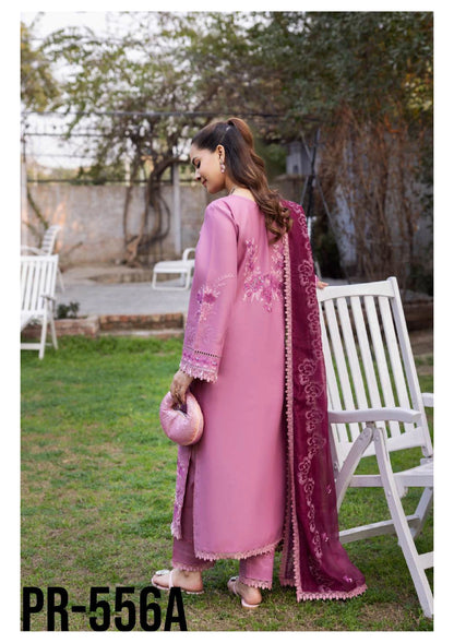 Luxury Embroidered Lawn 3PC-ZR113