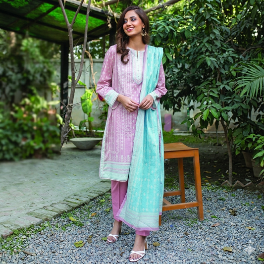 Digital Printed Lawn 3PC-ZR070