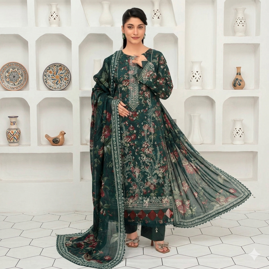 Digital Printed Lawn 3PC-ZR174