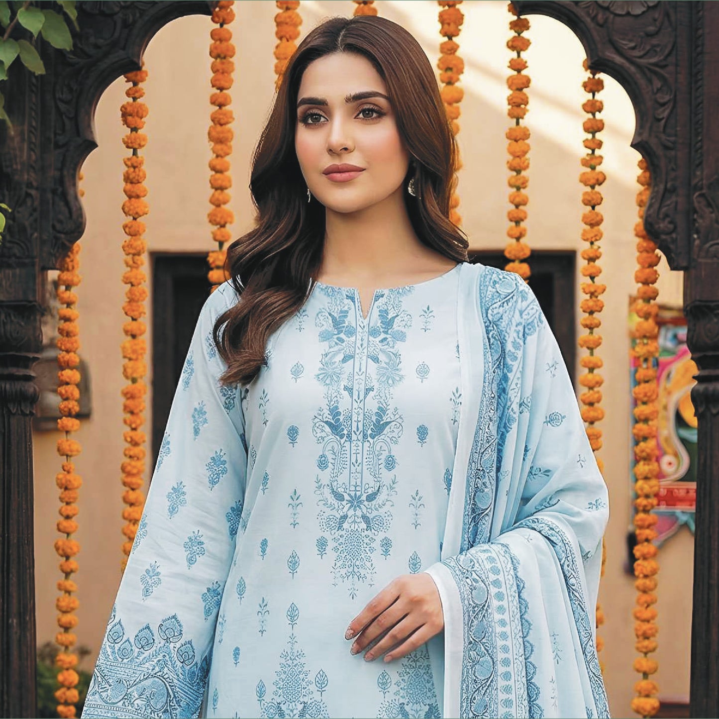 Printed Lawn 3PC-ZR048