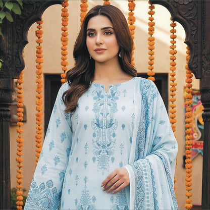 Printed Lawn 3PC-ZR048