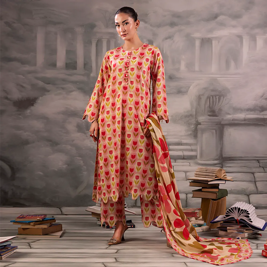 Digital Printed Lawn 3PC-ZR008