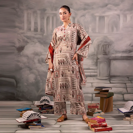 Digital Printed Lawn 3PC-ZR004