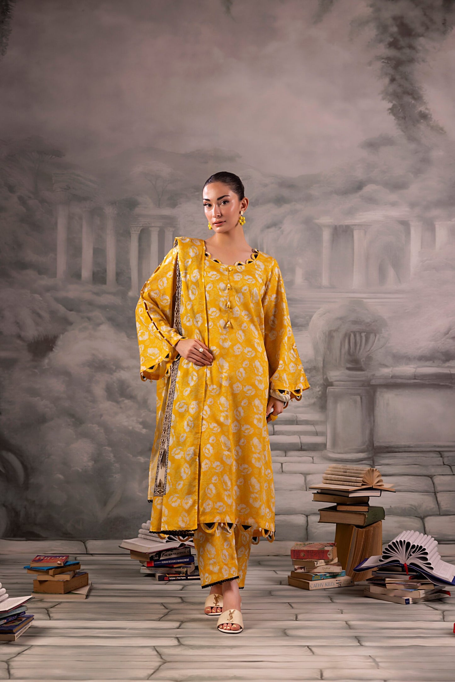 Digital Printed Lawn 3PC-ZR010
