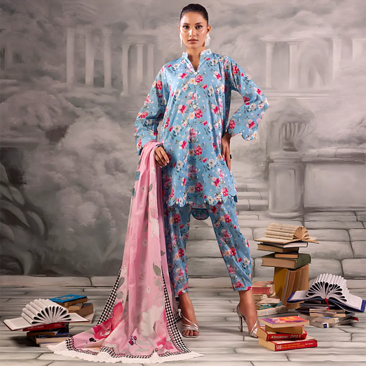 Digital Printed Lawn 3PC-ZR007