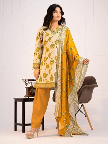 Printed Lawn 3PC Suit- Stylish
