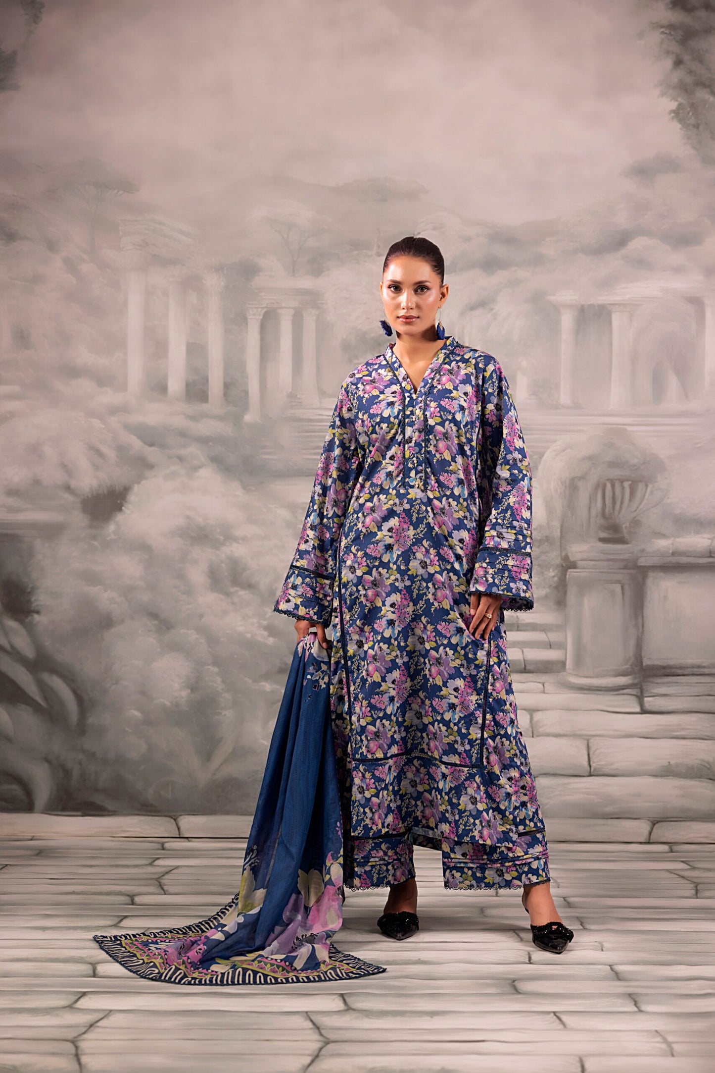 Digital Printed Lawn 3PC-ZR001